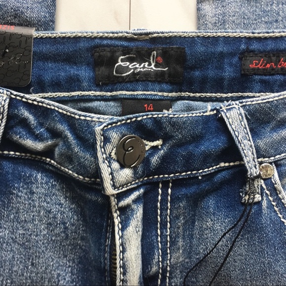 EARL JEAN Slim Boot Cut with Rhinestones and Studs - Picture 5 of 8